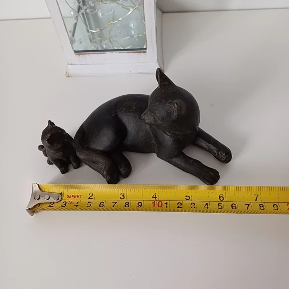 Cute Black Cat Mom And Kitten Baby - Picture 9 of 13